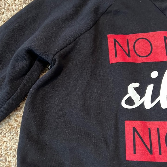 Hardly worn Motherhood Maternity “No More Silent Nights” Holiday fleece pullover - Picture 5 of 5